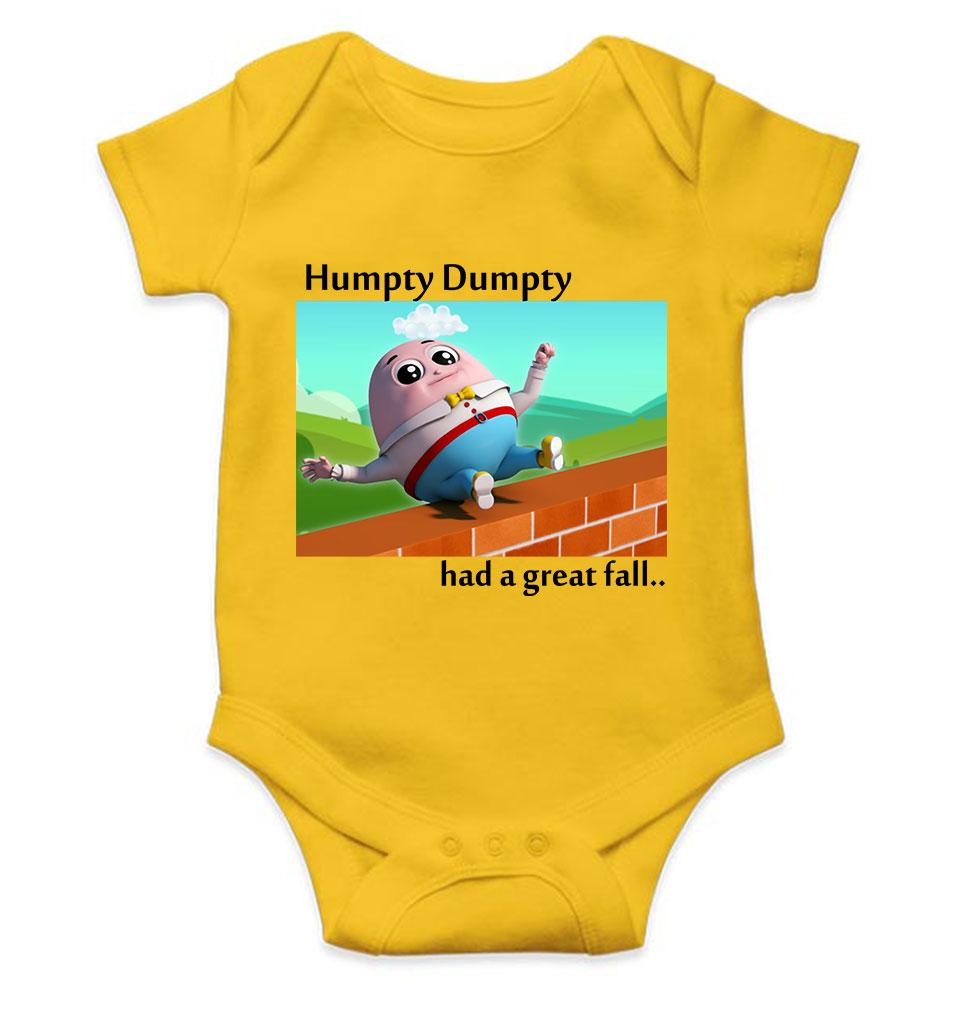 Humpty Dumpty Poem Rompers for Baby Boy- KidsFashionVilla