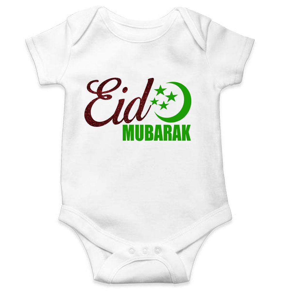 Eid Mubarak Rompers for Baby Girl- KidsFashionVilla