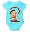 Custom Name Blessing Blowing In Style With Durga Puja Rompers for Baby Girl- KidsFashionVilla