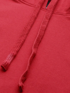 Plain red Hoodie Sweatshirt -KidsFashionVilla