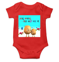 Load image into Gallery viewer, Aloo Kachaloo Poem Rompers for Baby Boy- KidsFashionVilla
