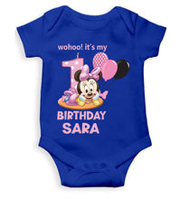 Load image into Gallery viewer, Custom Name Its My First Birthday Rompers for Baby Girl- KidsFashionVilla
