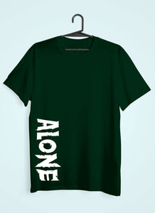 Alone Women Half Sleeves T-shirt- KidsFashionVilla
