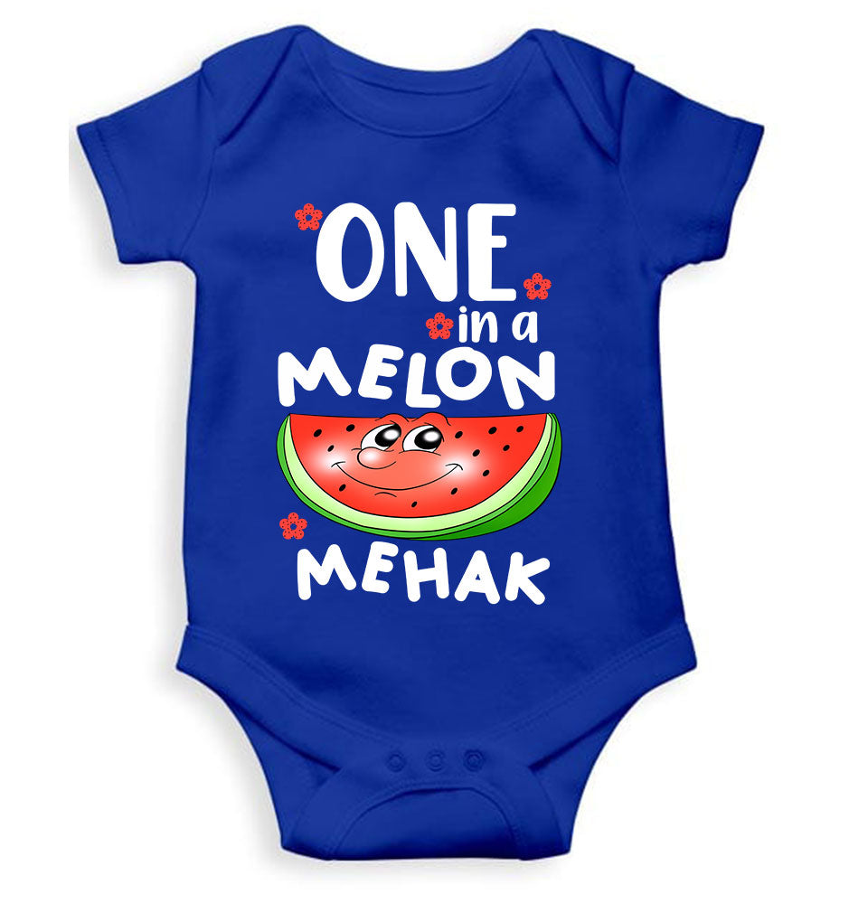 Custom Name Happy One Year Birthday Rompers for Baby Girl- KidsFashionVilla
