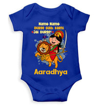 Load image into Gallery viewer, Custom Name Jai Durge Navratri Rompers for Baby Girl- KidsFashionVilla
