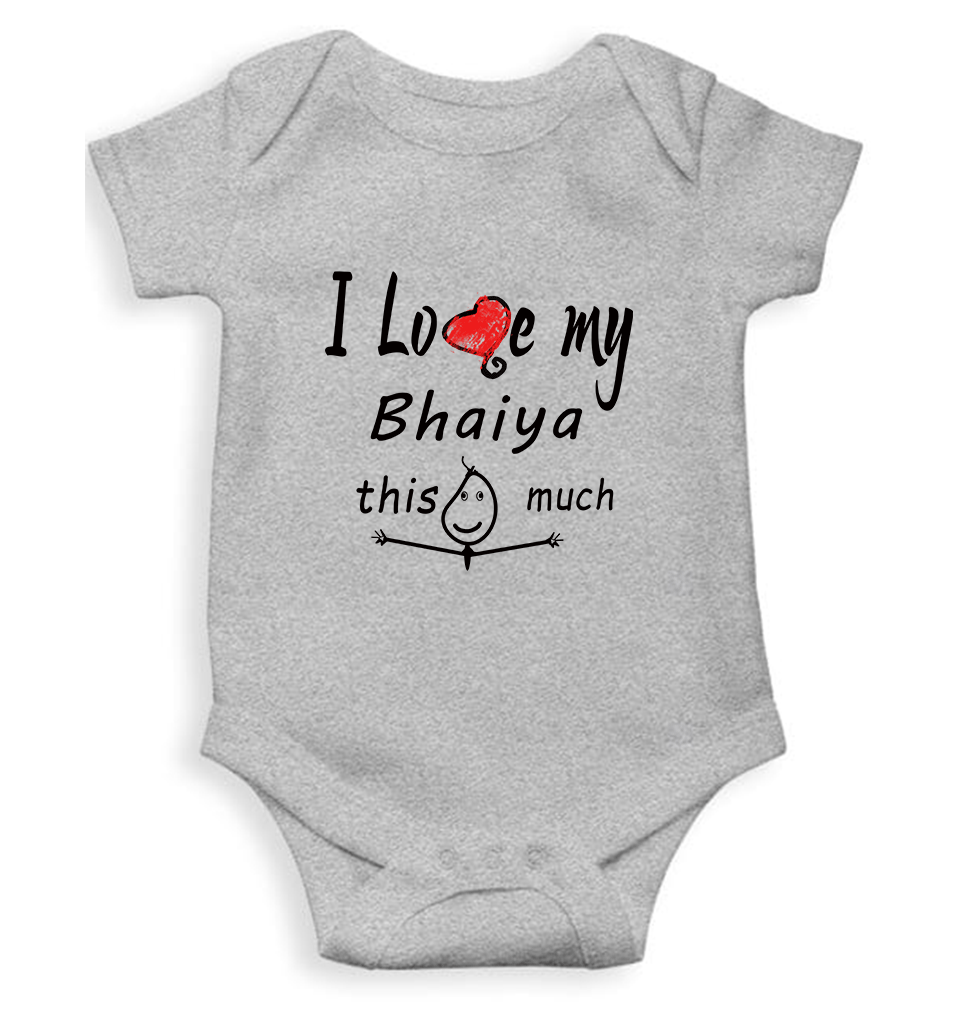 I Love My Bhaiya Rompers for Baby Girl- KidsFashionVilla