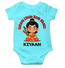 Load image into Gallery viewer, Custom Name Cutest little Ram Bhakt Dusshera Rompers for Baby Boy- KidsFashionVilla

