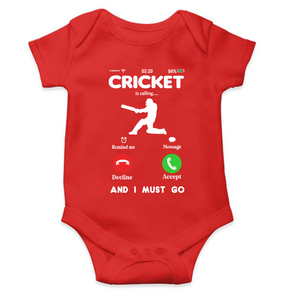 Cricket is Calling World Cup Cricket Rompers for Baby Boy- KidsFashionVilla