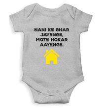 Load image into Gallery viewer, Nani Ke Ghar Jayege Rompers for Baby Girl- KidsFashionVilla

