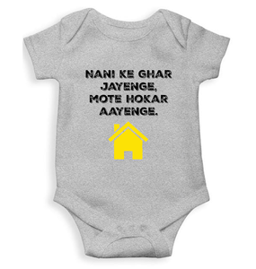 Nani Ke Ghar Jayege Rompers for Baby Girl- KidsFashionVilla