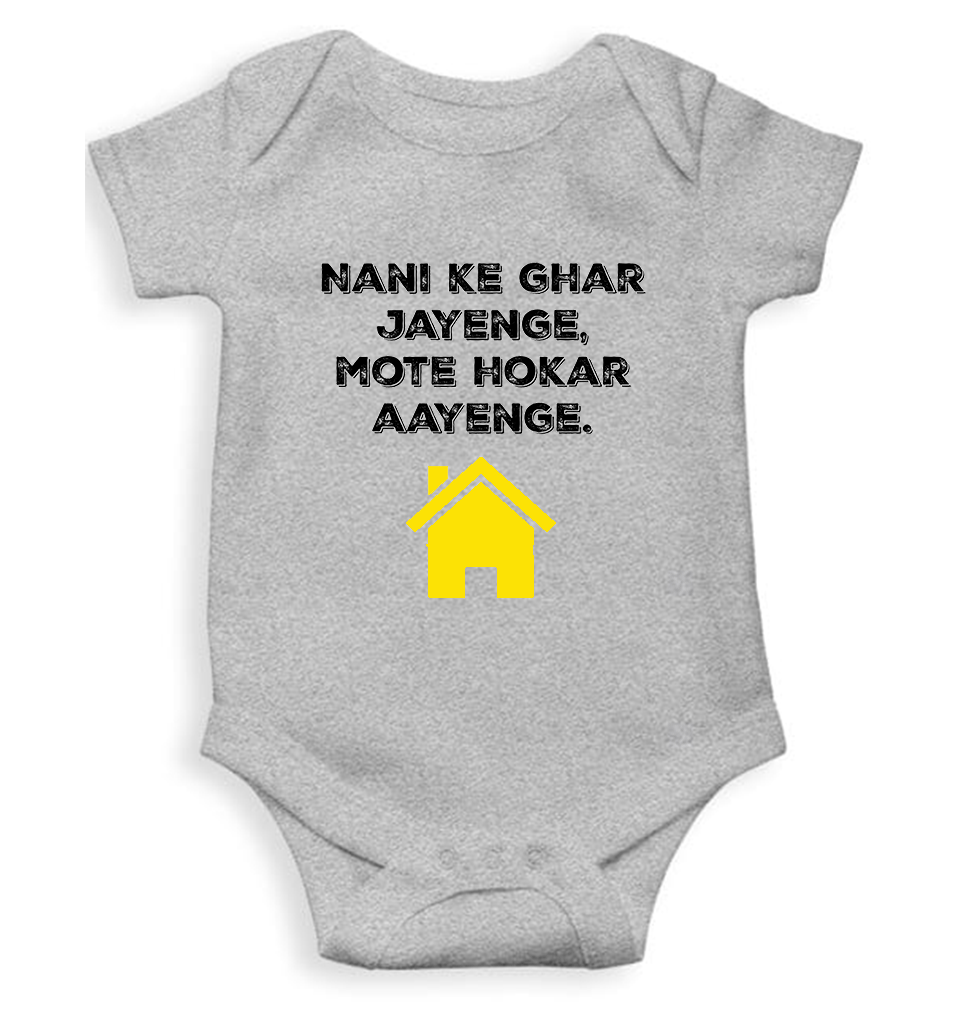 Nani Ke Ghar Jayege Rompers for Baby Girl- KidsFashionVilla