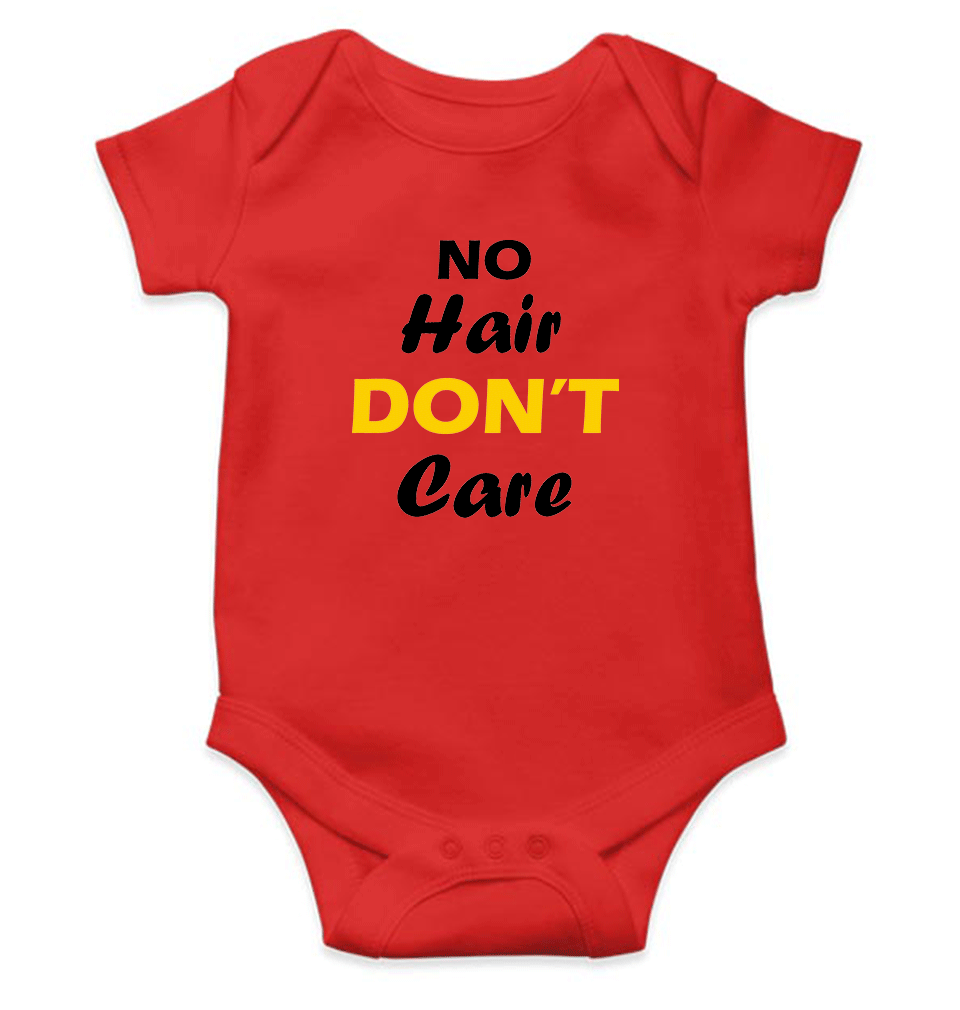 No Hair Dont Care Rompers for Baby Girl- KidsFashionVilla