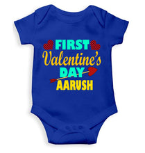 Load image into Gallery viewer, Custom Name First Valentine Rompers for Baby Boy- KidsFashionVilla
