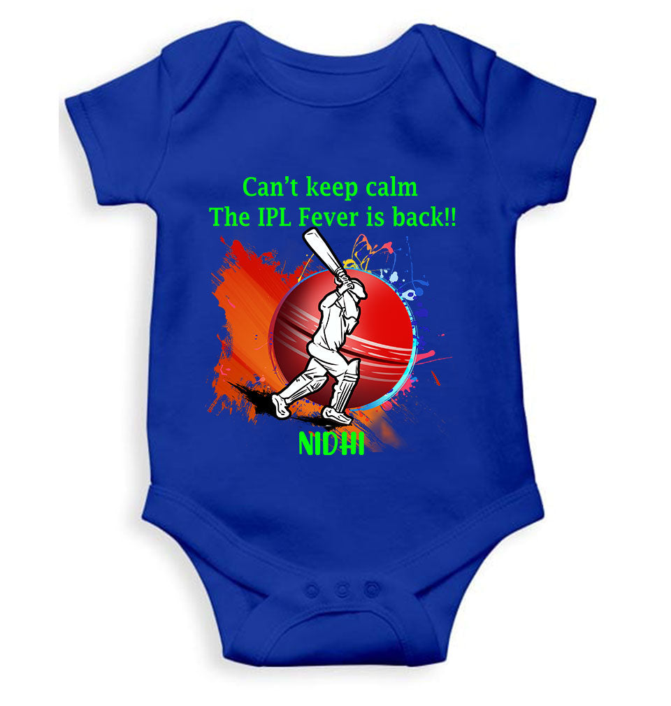 Custom Name Can Not Keep Calm IPL Rompers for Baby Girl- KidsFashionVilla