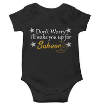 Load image into Gallery viewer, Don&#39;t Worry I&#39;ll Wake You Up For Suhoor Eid Rompers for Baby Boy- KidsFashionVilla
