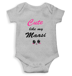 Cute Like My Maasi Rompers for Baby Girl- KidsFashionVilla