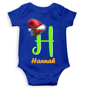 Custom Name Christmas Rompers for Baby Girl- KidsFashionVilla