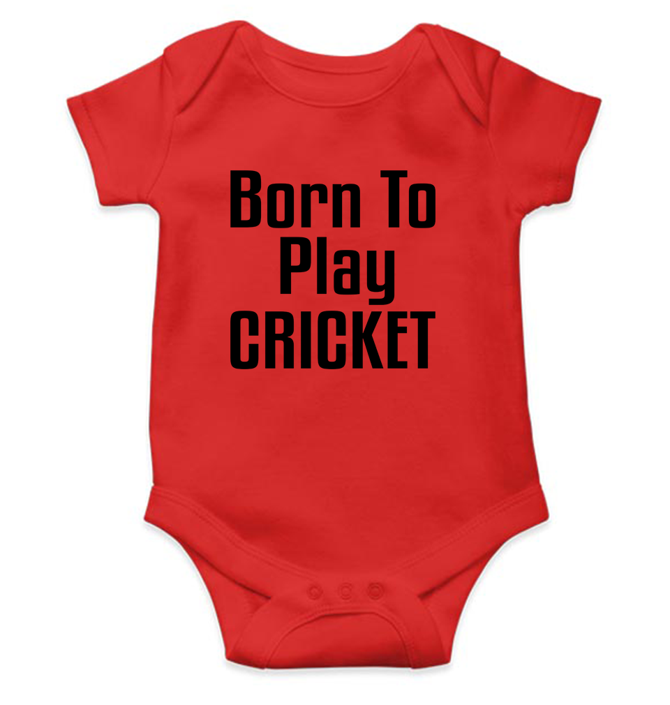 Born To Play Cricket World Cup Cricket Rompers for Baby Boy- KidsFashionVilla