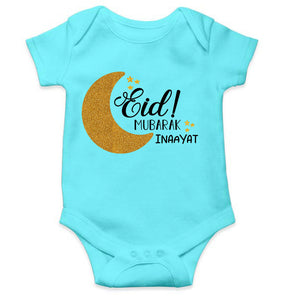 Custom Name Eid Mubaaarak Rompers for Baby Girl- KidsFashionVilla