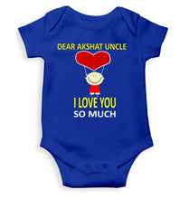 Load image into Gallery viewer, Custom Name I love My Uncle So Much Rompers for Baby Girl- KidsFashionVilla
