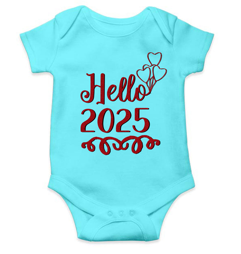 Hello 2025 New Year Rompers for Baby Girl- KidsFashionVilla
