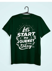 Lets Start The Journey Women Half Sleeves T-shirt- KidsFashionVilla