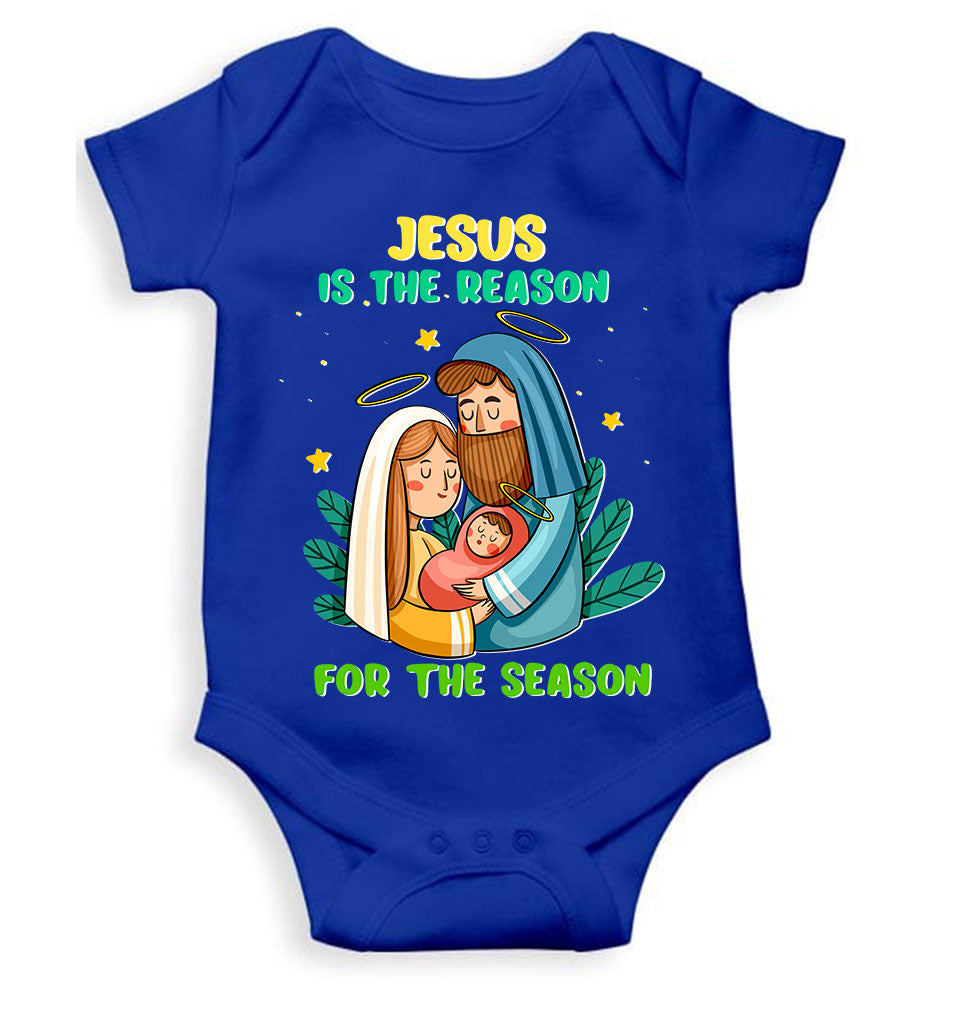 Jesus Is The Reason For The Season Christmas Rompers for Baby Girl- KidsFashionVilla