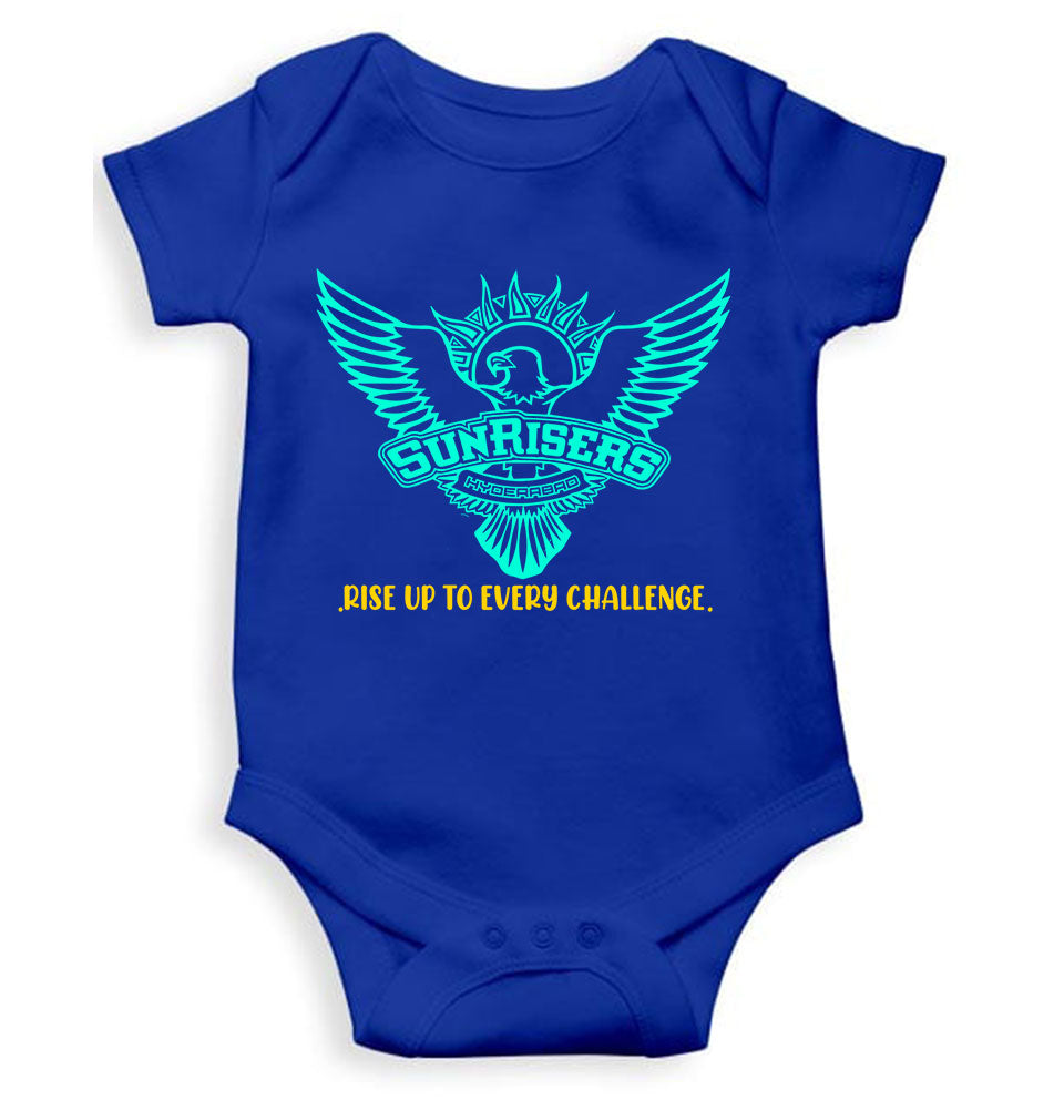 Custom Name IPL SRH Sunrisers Hyderabad Rompers for Baby Girl- KidsFashionVilla