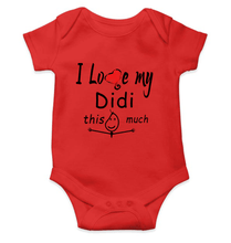 Load image into Gallery viewer, I Love My Didi Rompers for Baby Girl- KidsFashionVilla
