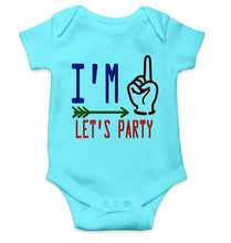Load image into Gallery viewer, One Lets Party First Birthday Rompers for Baby Girl- KidsFashionVilla
