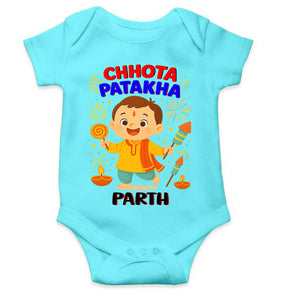 Custom Name Chhota Patakha With Diwali Rompers for Baby Boy- KidsFashionVilla