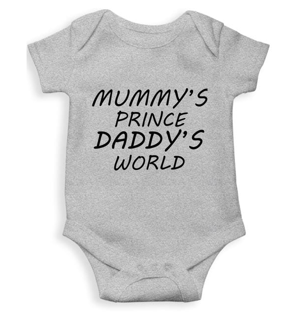 MUMMYS PRINCE DADDYS WORLD Rompers for Baby Boy- KidsFashionVilla