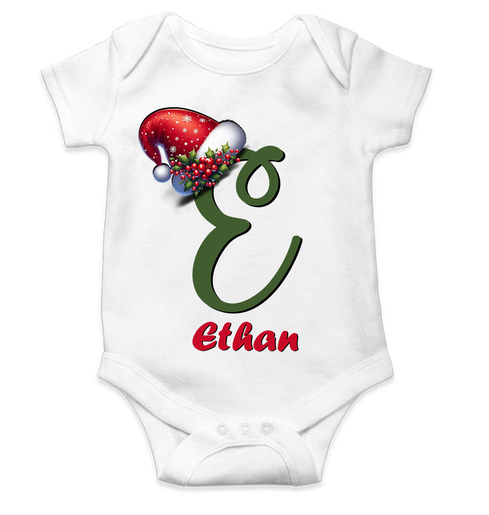 Custom Name Christmas Rompers for Baby Boy- KidsFashionVilla