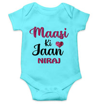 Load image into Gallery viewer, Custom Name Maasi ki jaan Rompers for Baby Boy- KidsFashionVilla

