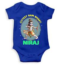 Load image into Gallery viewer, Custom Name Cutest Ram Bhakt Rompers for Baby Boy- KidsFashionVilla
