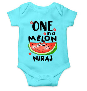 Custom Name Happy One Year Birthday Rompers for Baby Boy- KidsFashionVilla