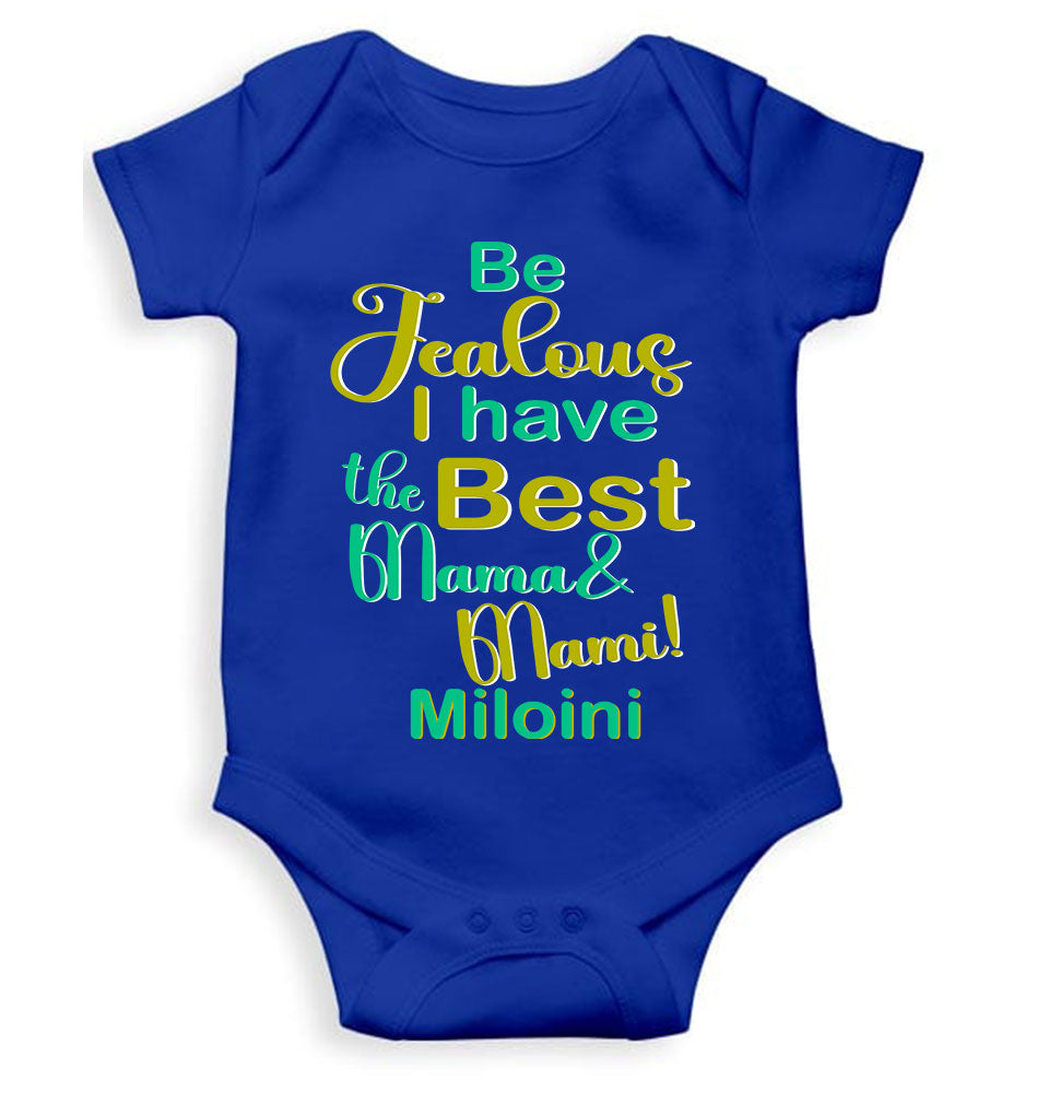 Custom Name I Have The Best Mama And Mami Rompers for Baby Girl- KidsFashionVilla