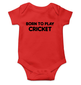 Born To Play Cricket World Cup Cricket Rompers for Baby Boy- KidsFashionVilla