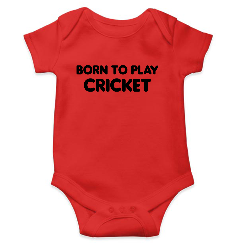 Born To Play Cricket World Cup Cricket Rompers for Baby Boy- KidsFashionVilla