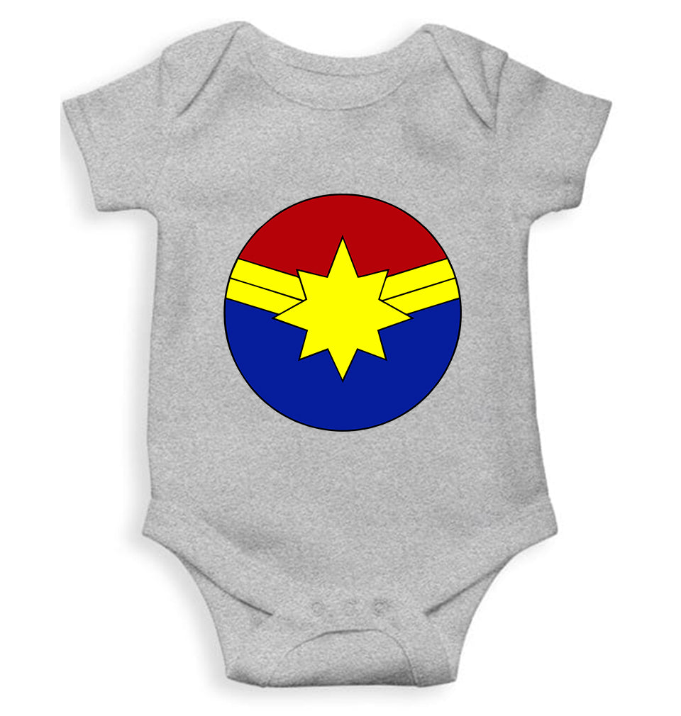 Captain marvel logo Rompers for Baby Girl- KidsFashionVilla