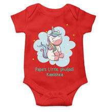 Load image into Gallery viewer, Custom Name Papas Little Phuljadi Diwali Rompers for Baby Girl- KidsFashionVilla
