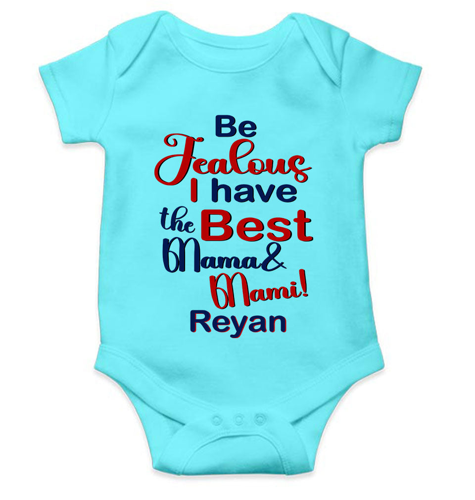 Custom Name I Have The Best Mama And Mami Rompers for Baby Boy- KidsFashionVilla
