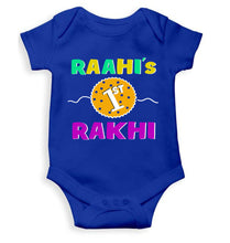 Load image into Gallery viewer, Custom Name First Rakhi Rompers for Baby Girl- KidsFashionVilla
