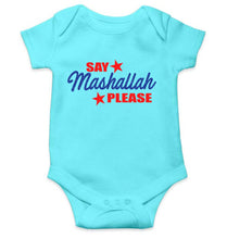 Load image into Gallery viewer, Say Mashallah Please Eid Rompers for Baby Boy- KidsFashionVilla

