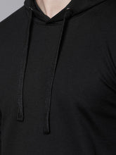 Load image into Gallery viewer, Plain black Hoodie Sweatshirt -KidsFashionVilla
