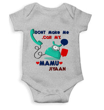 Load image into Gallery viewer, Custom Name Don&#39;t Make Me Call My Mamu Rompers for Baby Boy- KidsFashionVilla
