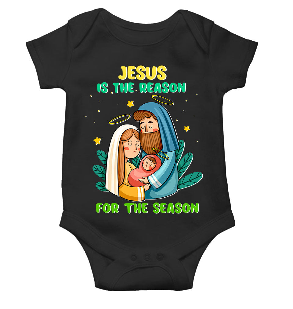 Jesus Is The Reason For The Season Christmas Rompers for Baby Girl- KidsFashionVilla