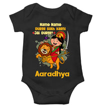 Load image into Gallery viewer, Custom Name Jai Durge Navratri Rompers for Baby Girl- KidsFashionVilla
