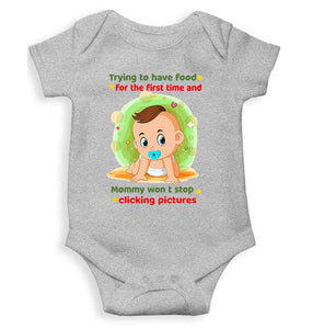 Baby Eating Food Rompers for Baby Girl- KidsFashionVilla