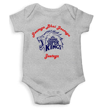 Load image into Gallery viewer, IPL Chennai Super Kings Jeetega Bhai Jeetega CSK Jeetega Rompers for Baby Girl- KidsFashionVilla
